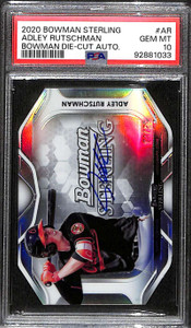 2020 Bowman Sterling Die Cut Autographs Adley Rutschman Rookie Auto 28/75 PSA 10