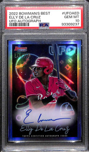 2022 Bowman's Best UFO Autographs UFOAED Elly De La Cruz RC Auto 241/250 PSA 10