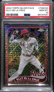 2024 Topps '89 Silver Pack Chrome Refractor t89c83 Elly De La Cruz Rookie PSA 10
