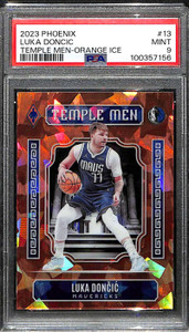 2023-24 Panini Phoenix Temple Men Orange Ice 13 Luka Doncic 153/249 PSA 9 MINT