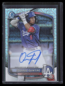 2025 Bowman Chrome Mega Box Prospect Autographs Eduardo Quintero Rookie Auto
