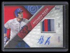 2018 Topps Major League Material Autographs Red Anthony Rizzo Patch Auto 4/5