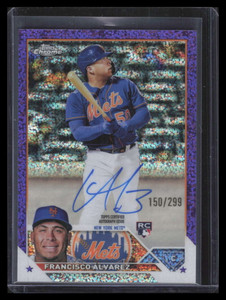 2023 Topps Chrome Autographs Purple Refractor Francisco Alvarez RC Auto 150/299