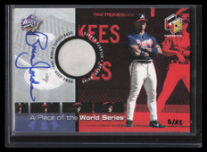 2000 UD HoloGrFX A Piece of the Series Autographs psa8 Brian Jordan Base Auto 5/25