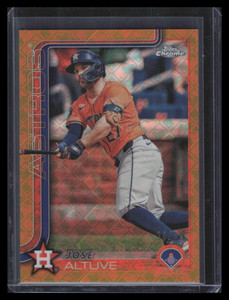 2025 Topps Chrome Logofractor Gold Refractor 77 Jose Altuve 34/50