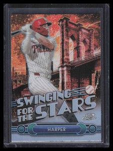 2025 Topps Fanatics Fest Cosmic Chrome Swinging for the Fences ss24 Bryce Harper