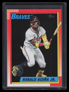 2025 Topps '90 Topps Black t9075 Ronald Acuna Jr. 8/10