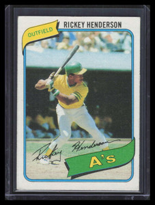 1980 Topps 482 Rickey Henderson UER Rookie VG-EX