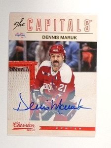 12-13 Panini Classics Signatures Dennis Maruk autograph auto #131