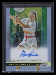 2024 Topps Chrome Autographs II Refractor TCAMNA Martina Navratilova Auto 12/99
