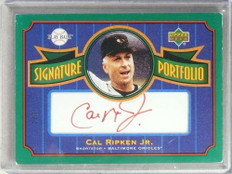 2004 Upper Deck Play Ball Signature Portfolio Red Cal Ripken Jr. auto 1/1
