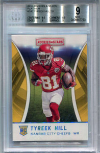 2016 Rookies &amp; Stars Platinum 240 Tyreek Hill Rookie 1/1 BGS 9 MINT