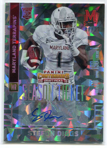 2015 Panini Contenders Draft Picks Cracked Ice 143 Stefon Diggs Rookie Auto 8/23