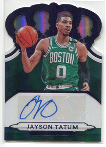 2018-19 Crown Royale Crown Autographs Purple 48 Jayson Tatum Auto 6/25