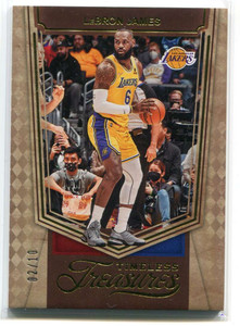 2021-22 Panini Chronicles Gold 466 LeBron James Timeless Treasures 2/10