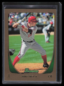 2011 Bowman Draft Gold 101 Mike Trout Rookie