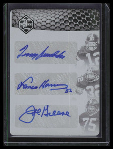 2016 Limited Partnership Printing Plate Greene Franco Harris Bradshaw Auto 1/1