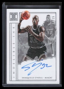 2017-18 Panini Impeccable Indelible Ink 22 Shaquille O'Neal Auto 4/15