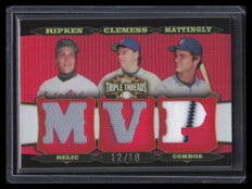 2006 Topps Triple Threads Combos 181 Ripken Clemens Mattingly Pants Jersey 12/18
