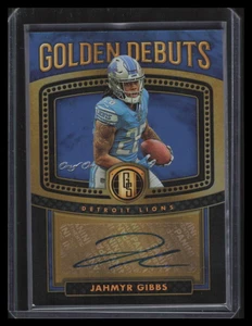 2023 Panini Gold Standard Golden Debuts Autographs Jahmyr Gibbs Rookie Auto 1/1