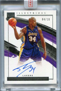 2020-21 Panini Impeccable Illustrious Ink 18 Shaquille O'Neal Auto 4/10