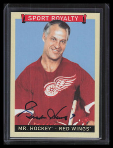 2008 Upper Deck Goudey Sport Royalty Autographs HO Gordie Howe Auto SP