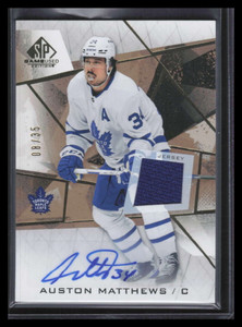 2021-22 SP Game Used Gold Jersey Autographs 3 Auston Matthews Jersey Auto 8/35