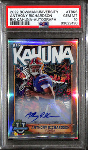 2022 Bowman Chrome U The Big Kahuna Anthony Richardson RC Auto 119/150 PSA 10