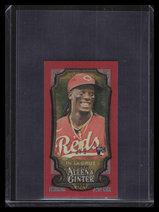2024 Topps Allen and Ginter Chrome Mini Red Refractor 44 Elly De La Cruz RC 2/5