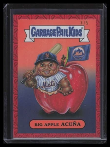 2024 Bowman Chrome Mega Garbage Pail Kids Red Refractor Luisangel Acuna RC 4/5