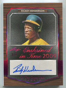 2024 ITG Used Sports Enshrined in Time Stockton Rickey Henderson Dual Auto 3/7
