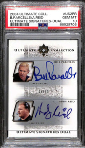 2004 Ultimate Collection Signatures Bill Parcells Andy Reid Dual Auto /25 PSA 10