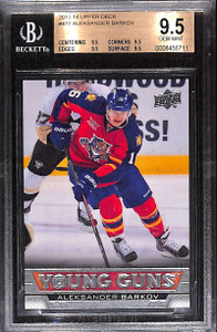 2013-14 Upper Deck 470 Aleksander Barkov Rookie YG Young Guns BGS 9.5 GEM MINT