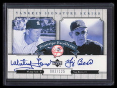 2003 UD Yankees Signature Pinstripe Excellence Autographs Ford Berra Auto 83/125