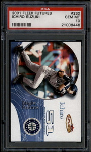 2001 Fleer Futures 230 Ichiro Suzuki Rookie 1395/2499 PSA 10 GEM MT