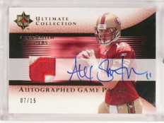 2005 Ultimate Collection Alex Smith autograph auto patch rc rookie #d/15