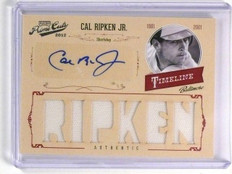 2012 Playoff Prime Cuts Timeline Cal Ripken Jr. autograph auto jersey #D03/10