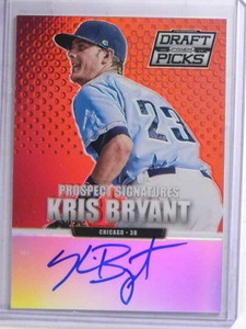 2013 Panini Prizm Draft Red Kris Bryant autograph auto rc rookie #d32/100