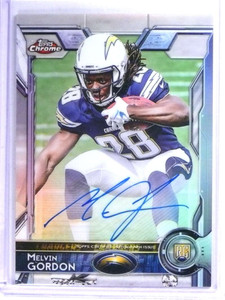 2015 Topps Chrome Refractor Variation Melvin Gordon autograph rc #D23/25