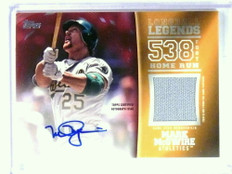 2018 Topps Longball Legends Mark Mcgwire autograph auto jersey #D03/10