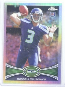 2012 Topps Chrome Refractor Russell Wilson rc rookie #40 Seahawks