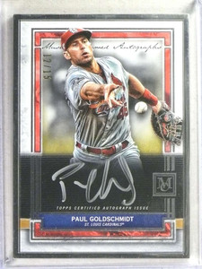 2020 Topps Museum Collection Silver Frame Paul Goldschmidt auto #12/15
