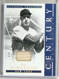2018 National Treasures Century Materials Joe Dimaggio bat #1/3 CE-JD