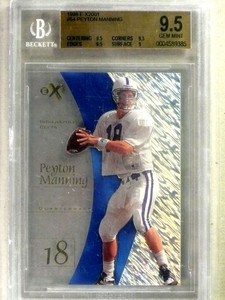 1998 E-X2001 EX Peyton Manning rc rookie #54 BGS 9.5 GEM MINT