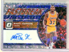 2017-18 Donruss Optic Basketball Fastbreak Disco Magic Johnson Autograph