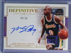 2019-20 National Treasures Definitive Ink Gold Nick Van Exel Autograph #5/10
