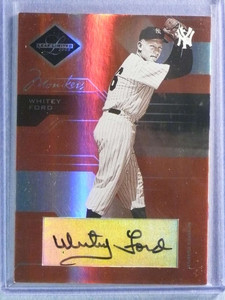 2005 Leaf Limited Monikers Gold Whitey Ford Autograph Auto #2/5 #157