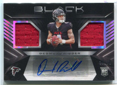 2022 Panini Black Signature Materials Desmond Ridder Rookie Jersey Auto 38/50