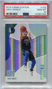 2018-19 Panini Status 122 Luka Doncic Rookie PSA 10 GEM MT 67081394