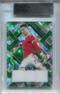 2022 Leaf Metal Pre-Production Proof Crystal Green Cristiano Ronaldo 1/1